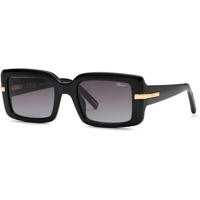 Chopard Lunettes De Soleil Pour Femme Sch413m Square Black Super Black Smoke Gradient/CAT2 Femme - Publicité Chopard Lunettes De Soleil Pour Femme Sch413m Square Black Super Black Smoke Gradient/CAT2 Femme - Publicité