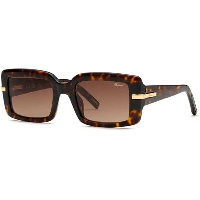 Chopard Lunettes De Soleil Pour Femme Sch413m Square Dark Havana Brown Gradient/CAT3 Femme - Publicité Chopard Lunettes De Soleil Pour Femme Sch413m Square Dark Havana Brown Gradient/CAT3 Femme - Publicité