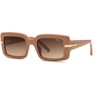 Chopard Lunettes De Soleil Pour Femme Sch413m Square Nude / Powder Brown Gradient Brown/CAT3 Femme - Publicité Chopard Lunettes De Soleil Pour Femme Sch413m Square Nude / Powder Brown Gradient Brown/CAT3 Femme - Publicité