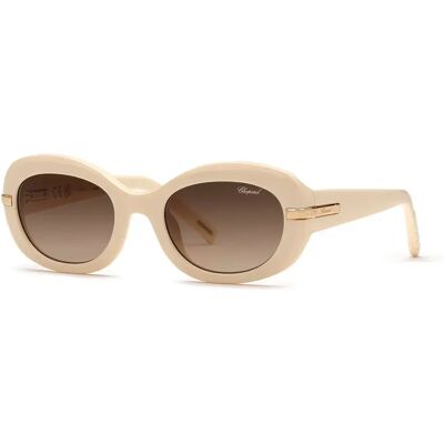 Chopard Lunettes De Soleil Pour Femme Sch414m Oval Shiny Beige Brown Gradient Brown/CAT3 Femme - Publicité Chopard Lunettes De Soleil Pour Femme Sch414m Oval Shiny Beige Brown Gradient Brown/CAT3 Femme - Publicité