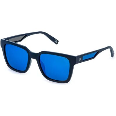 Fila Lunettes De Soleil Polarisées Sfia14 Square Matt Blue Smoke/Mirror Blue/CAT3P Homme - Publicité Fila Lunettes De Soleil Polarisées Sfia14 Square Matt Blue Smoke/Mirror Blue/CAT3P Homme - Publicité