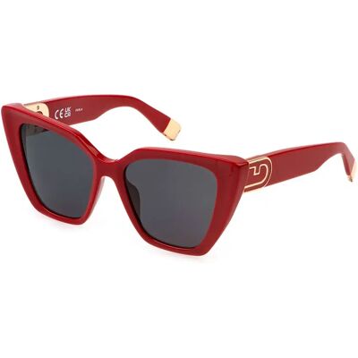 Furla Lunettes De Soleil Pour Femme Sfu879 Butterfly Shiny Full Red Smoke/CAT3 Femme - Publicité Furla Lunettes De Soleil Pour Femme Sfu879 Butterfly Shiny Full Red Smoke/CAT3 Femme - Publicité
