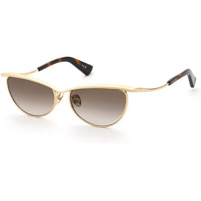 Nina Ricci Lunettes De Soleil Pour Femme Snr406 Cat Eye Shiny Rose Gold Brown Gradient Brown/CAT2 Femme - Publicité Nina Ricci Lunettes De Soleil Pour Femme Snr406 Cat Eye Shiny Rose Gold Brown Gradient Brown/CAT2 Femme - Publicité