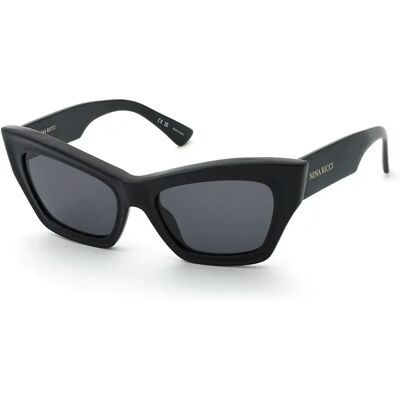 Nina Ricci Lunettes De Soleil Pour Femme Snr434 Cat Eye Shiny Black Smoke/CAT3 Femme - Publicité Nina Ricci Lunettes De Soleil Pour Femme Snr434 Cat Eye Shiny Black Smoke/CAT3 Femme - Publicité