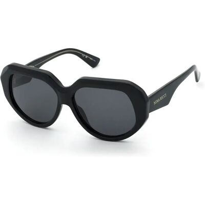 Nina Ricci Lunettes De Soleil Pour Femme Snr435 Geometric Shiny Black Smoke/CAT3 Femme - Publicité Nina Ricci Lunettes De Soleil Pour Femme Snr435 Geometric Shiny Black Smoke/CAT3 Femme - Publicité