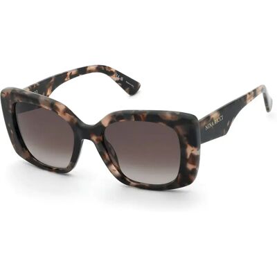 Nina Ricci Lunettes De Soleil Pour Femme Snr439 Square Brown / Pink Havana Brown Gradient/CAT3 Femme - Publicité Nina Ricci Lunettes De Soleil Pour Femme Snr439 Square Brown / Pink Havana Brown Gradient/CAT3 Femme - Publicité
