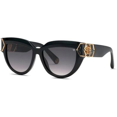 Philipp Plein Lunettes De Soleil Pour Femme Plein Capture Shiny Black Smoke Gradient/CAT3 Femme - Publicité Philipp Plein Lunettes De Soleil Pour Femme Plein Capture Shiny Black Smoke Gradient/CAT3 Femme - Publicité
