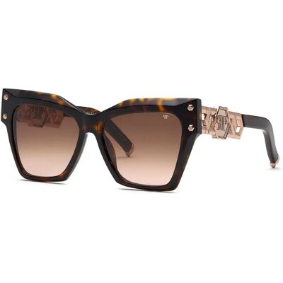 Philipp Plein Lunettes De Soleil Pour Femme Plein Icon Edge Shiny Dark Havana Brown Gradient/CAT3 Femme - Publicité Philipp Plein Lunettes De Soleil Pour Femme Plein Icon Edge Shiny Dark Havana Brown Gradient/CAT3 Femme - Publicité
