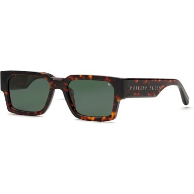 Philipp Plein Lunettes De Soleil Plein Master Shiny Brown / Yellow Havana Green/CAT3 Homme - Publicité Philipp Plein Lunettes De Soleil Plein Master Shiny Brown / Yellow Havana Green/CAT3 Homme - Publicité