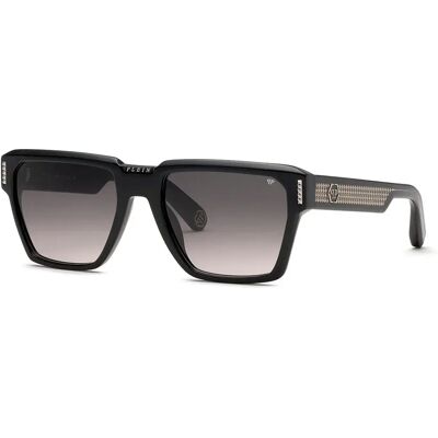 Philipp Plein Lunettes De Soleil Spp201m Plein Stud Shiny Black Smoke Gradient/CAT3 Homme - Publicité Philipp Plein Lunettes De Soleil Spp201m Plein Stud Shiny Black Smoke Gradient/CAT3 Homme - Publicité