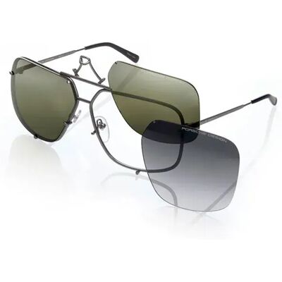 Porsche Design Lunettes De Soleil Polarisées P8928 Navigator Dark Gun Green/Deg.Mirror Silver/CAT3P/65 mm - Publicité Porsche Design Lunettes De Soleil Polarisées P8928 Navigator Dark Gun Green/Deg.Mirror Silver/CAT3P/65 mm - Publicité