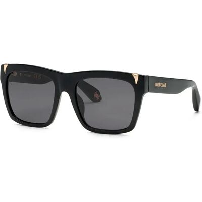Roberto Cavalli Lunettes De Soleil Src126v Square Shiny Black Smoke/CAT3 Homme,Femme - Publicité Roberto Cavalli Lunettes De Soleil Src126v Square Shiny Black Smoke/CAT3 Homme,Femme - Publicité