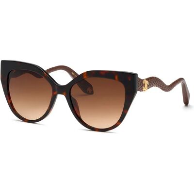 Roberto Cavalli Lunettes De Soleil Pour Femme Src138m Square Shiny Brown / Yellow Havana Brown Gradient/CAT3 Femme - Publicité Roberto Cavalli Lunettes De Soleil Pour Femme Src138m Square Shiny Brown / Yellow Havana Brown Gradient/CAT3 Femme - Publicité