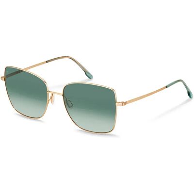 Rodenstock Lunettes De Soleil Pour Femme R1446 Square Gold / Green Green Gradient/CAT2 Femme - Publicité Rodenstock Lunettes De Soleil Pour Femme R1446 Square Gold / Green Green Gradient/CAT2 Femme - Publicité