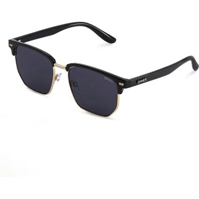Sinner Lunettes De Soleil Polarisées Dusk Shiny Black Sintec Smoke/CAT3 Homme,Femme - Publicité Sinner Lunettes De Soleil Polarisées Dusk Shiny Black Sintec Smoke/CAT3 Homme,Femme - Publicité