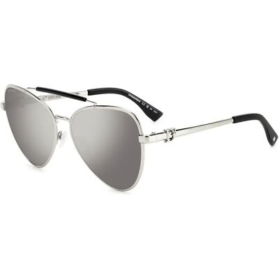 Dsquared2 Lunettes De Soleil Pour Femme D2-0093-s-10 Grey / Grey Mirror/CAT3 Femme - Publicité Dsquared2 Lunettes De Soleil Pour Femme D2-0093-s-10 Grey / Grey Mirror/CAT3 Femme - Publicité