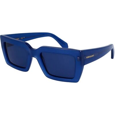 Ferragamo Lunettes De Soleil Pour Femme Sf1108s542142 Blue / Blue CAT3 Femme - Publicité Ferragamo Lunettes De Soleil Pour Femme Sf1108s542142 Blue / Blue CAT3 Femme - Publicité