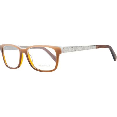 Emilio Pucci Modèle EP 5242 - Montures Rectangulaires Marron - Publicité Emilio Pucci Modèle EP 5242 - Montures Rectangulaires Marron - Publicité