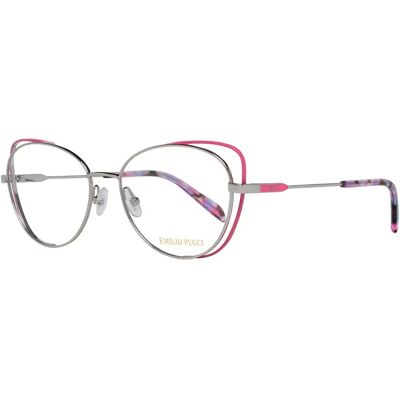 Emilio Pucci Monture Argentée - Lunettes Femme - Plein Cadre Métal 54-17-140 - Publicité Emilio Pucci Monture Argentée - Lunettes Femme - Plein Cadre Métal 54-17-140 - Publicité