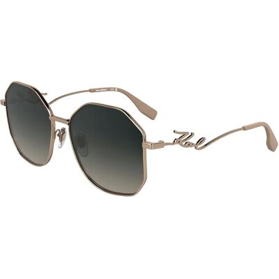Karl Lagerfeld Lunettes De Soleil Pour Femme Kl358s N Rose Gold Rose Gold/CAT3 - Publicité Karl Lagerfeld Lunettes De Soleil Pour Femme Kl358s N Rose Gold Rose Gold/CAT3 - Publicité