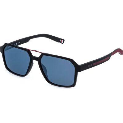 Fila Lunettes De Soleil Polarisées Sfib04-58u28w Matt Black Smoke/Mirror Silver/CAT3 Homme - Publicité Fila Lunettes De Soleil Polarisées Sfib04-58u28w Matt Black Smoke/Mirror Silver/CAT3 Homme - Publicité