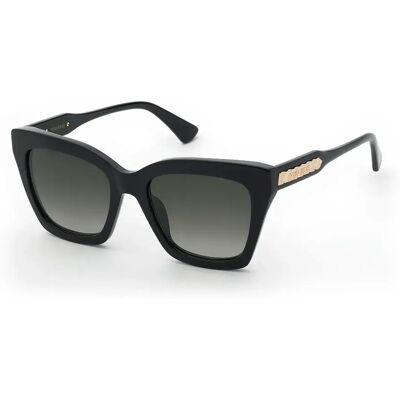Nina Ricci Lunettes De Soleil Pour Femme Snr463-530700 Shiny Black Smoke Gradient Smoke/CAT3 Femme - Publicité Nina Ricci Lunettes De Soleil Pour Femme Snr463-530700 Shiny Black Smoke Gradient Smoke/CAT3 Femme - Publicité