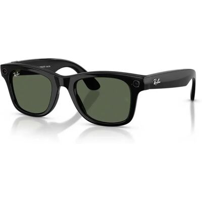 Ray Ban De Soleil Wayfarer Meta Gen 2 Shiny Black 02 G15 Green - Publicité Ray Ban De Soleil Wayfarer Meta Gen 2 Shiny Black 02 G15 Green - Publicité