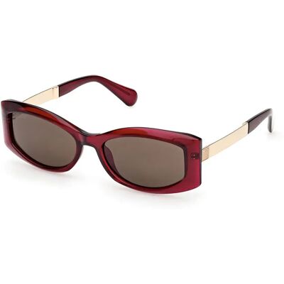 Max&co Lunettes De Soleil Pour Femme Mo0144 Shiny Bordeaux Brown/CAT3 Femme - Publicité Max&co Lunettes De Soleil Pour Femme Mo0144 Shiny Bordeaux Brown/CAT3 Femme - Publicité
