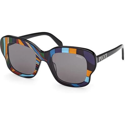 Pucci Lunettes De Soleil Pour Femme Ep0220 Animal Smoke/CAT3 Femme - Publicité Pucci Lunettes De Soleil Pour Femme Ep0220 Animal Smoke/CAT3 Femme - Publicité