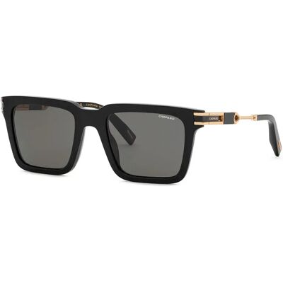 Chopard Lunettes De Soleil Polarisées Sch411-54700p 54x21x145 Mm Shiny Black Smoke/CAT3 Homme - Publicité Chopard Lunettes De Soleil Polarisées Sch411-54700p 54x21x145 Mm Shiny Black Smoke/CAT3 Homme - Publicité