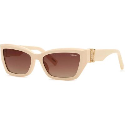 Chopard Lunettes De Soleil Pour Femme Sch416m-5706y1 57x17x140 Mm Shiny Beige Brown Gradient/CAT3 Femme - Publicité Chopard Lunettes De Soleil Pour Femme Sch416m-5706y1 57x17x140 Mm Shiny Beige Brown Gradient/CAT3 Femme - Publicité