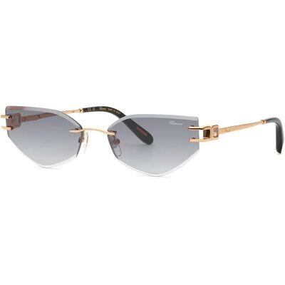 Chopard Lunettes De Soleil Pour Femme Schm60s-590300 59x18x135 Mm Shiny Rose Gold Smoke Gradient Smoke/CAT2 Femme - Publicité Chopard Lunettes De Soleil Pour Femme Schm60s-590300 59x18x135 Mm Shiny Rose Gold Smoke Gradient Smoke/CAT2 Femme - Publicité
