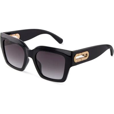 Furla Lunettes De Soleil Pour Femme Sfub08-530z42 53x20x140 Mm Total Shiny Black Smoke Gradient Smoke/CAT3 - Publicité Furla Lunettes De Soleil Pour Femme Sfub08-530z42 53x20x140 Mm Total Shiny Black Smoke Gradient Smoke/CAT3 - Publicité
