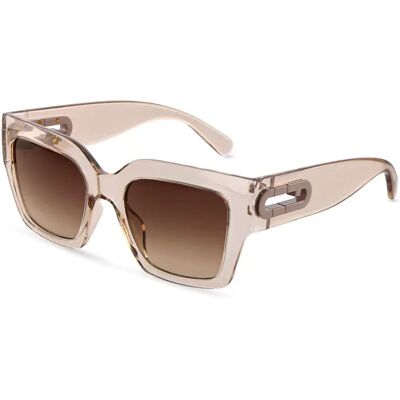 Furla Lunettes De Soleil Pour Femme Sfub08-5307t1 53x20x140 Mm Transp.Beige Brown Gradient Smoke/CAT3 Femme - Publicité Furla Lunettes De Soleil Pour Femme Sfub08-5307t1 53x20x140 Mm Transp.Beige Brown Gradient Smoke/CAT3 Femme - Publicité