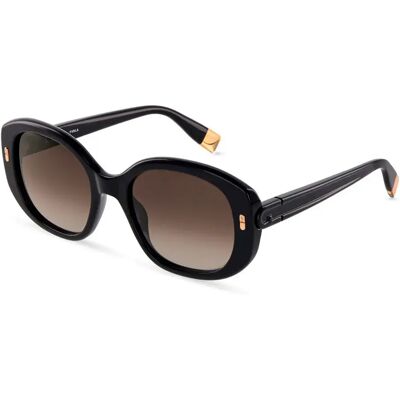 Furla Lunettes De Soleil Pour Femme Sfub10-540700 54x20x140 Mm Shiny Black Smoke Gradient Smoke/CAT3 Femme - Publicité Furla Lunettes De Soleil Pour Femme Sfub10-540700 54x20x140 Mm Shiny Black Smoke Gradient Smoke/CAT3 Femme - Publicité