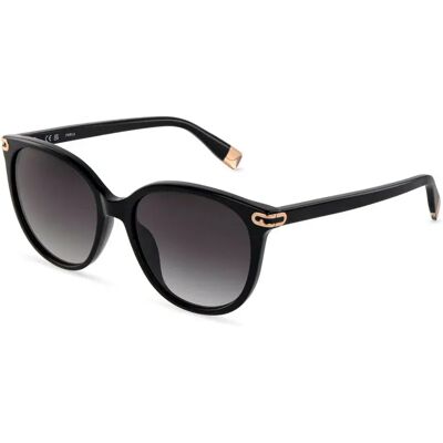Furla Lunettes De Soleil Pour Femme Sfub12-550700 55x17x140 Mm Shiny Black Smoke Gradient/CAT3 Femme - Publicité Furla Lunettes De Soleil Pour Femme Sfub12-550700 55x17x140 Mm Shiny Black Smoke Gradient/CAT3 Femme - Publicité