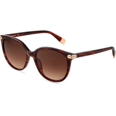 Furla Lunettes De Soleil Pour Femme Sfub12-550c10 55x17x140 Mm Shiny Havana Brown Gradient/CAT3 Femme - Publicité Furla Lunettes De Soleil Pour Femme Sfub12-550c10 55x17x140 Mm Shiny Havana Brown Gradient/CAT3 Femme - Publicité