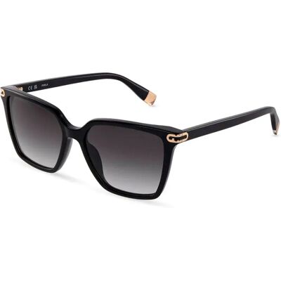 Furla Lunettes De Soleil Pour Femme Sfub13-550700 55x16x140 Mm Shiny Black Smoke Gradient/CAT3 Femme - Publicité Furla Lunettes De Soleil Pour Femme Sfub13-550700 55x16x140 Mm Shiny Black Smoke Gradient/CAT3 Femme - Publicité