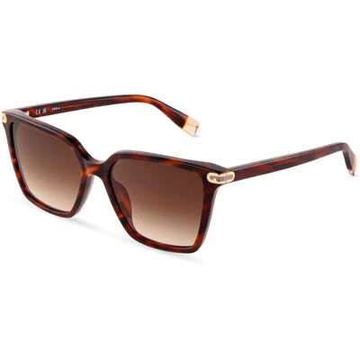 Furla Lunettes De Soleil Pour Femme Sfub13-550c10 55x16x140 Mm Shiny Havana Brown Gradient/CAT3 - Publicité Furla Lunettes De Soleil Pour Femme Sfub13-550c10 55x16x140 Mm Shiny Havana Brown Gradient/CAT3 - Publicité