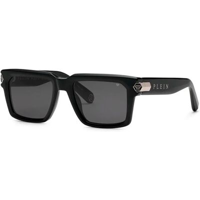 Philipp Plein Lunettes De Soleil Spp181m-540700 54x20x150 Mm Shiny Black Smoke/CAT3 Homme - Publicité Philipp Plein Lunettes De Soleil Spp181m-540700 54x20x150 Mm Shiny Black Smoke/CAT3 Homme - Publicité