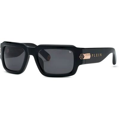 Philipp Plein Lunettes De Soleil Spp182m-560700 56x21x135 Mm Shiny Black Smoke/CAT3 Homme - Publicité Philipp Plein Lunettes De Soleil Spp182m-560700 56x21x135 Mm Shiny Black Smoke/CAT3 Homme - Publicité