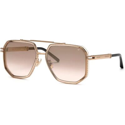 Philipp Plein Lunettes De Soleil Spp187m-618l7g 61x17x145 Mm Shiny Grey Gold/Matt Brown Gradient/Mirror Gold/CAT2 Homme - Publicité Philipp Plein Lunettes De Soleil Spp187m-618l7g 61x17x145 Mm Shiny Grey Gold/Matt Brown Gradient/Mirror Gold/CAT2 Homme - Publicité