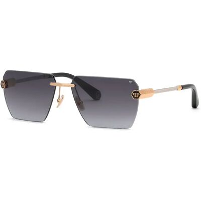 Philipp Plein Lunettes De Soleil Spp205-640340 64x16x150 Mm Shiny Rose Gold With Shiny Palladium Par Smoke Gradient Smoke/CAT3 Homme - Publicité Philipp Plein Lunettes De Soleil Spp205-640340 64x16x150 Mm Shiny Rose Gold With Shiny Palladium Par Smoke Gradient Smoke/CAT3 Homme - Publicité