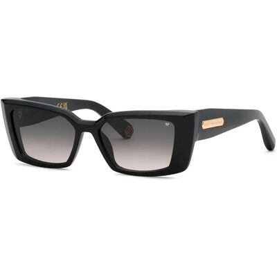Philipp Plein Lunettes De Soleil Pour Femme Spp215m-550700 55x16x145 Mm Shiny Black Smoke Gradient/CAT3 Femme - Publicité Philipp Plein Lunettes De Soleil Pour Femme Spp215m-550700 55x16x145 Mm Shiny Black Smoke Gradient/CAT3 Femme - Publicité