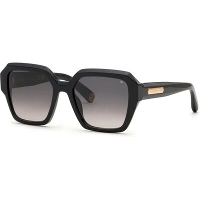 Philipp Plein Lunettes De Soleil Pour Femme Spp216m-550700 55x19x145 Mm Shiny Black Smoke Gradient/CAT3 Femme - Publicité Philipp Plein Lunettes De Soleil Pour Femme Spp216m-550700 55x19x145 Mm Shiny Black Smoke Gradient/CAT3 Femme - Publicité