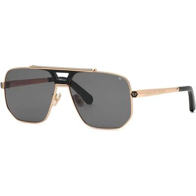 Philipp Plein Lunettes De Soleil Spp226m-62300y 62x14x150 Mm Shiny Rose Gold Smoke/CAT3 Homme - Publicité Philipp Plein Lunettes De Soleil Spp226m-62300y 62x14x150 Mm Shiny Rose Gold Smoke/CAT3 Homme - Publicité