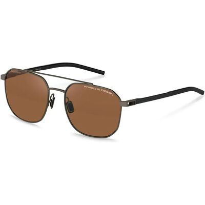 Porsche Design Lunettes De Soleil Polarisées P8988-56b402 56x18x145 Mm Grey / Black Brown/Mirror Gold/CAT3 Homme - Publicité Porsche Design Lunettes De Soleil Polarisées P8988-56b402 56x18x145 Mm Grey / Black Brown/Mirror Gold/CAT3 Homme - Publicité