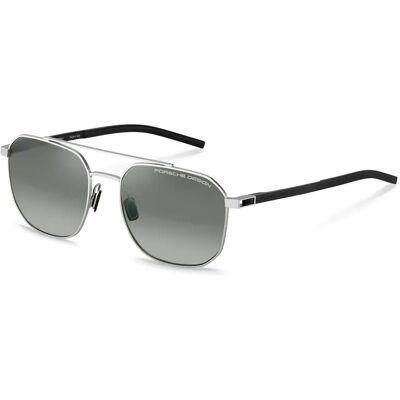 Porsche Design Lunettes De Soleil P8988-56c175 56x18x145 Mm Silver / Black Smoke Gradient/CAT3 - Publicité Porsche Design Lunettes De Soleil P8988-56c175 56x18x145 Mm Silver / Black Smoke Gradient/CAT3 - Publicité