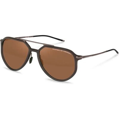 Porsche Design Lunettes De Soleil Polarisées P8990-59d402 59x18x145 Mm Grey / Brown Brown/Mirror Gold/CAT3 Homme - Publicité Porsche Design Lunettes De Soleil Polarisées P8990-59d402 59x18x145 Mm Grey / Brown Brown/Mirror Gold/CAT3 Homme - Publicité
