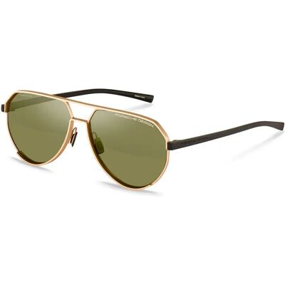 Porsche Design Lunettes De Soleil Polarisées P8996-61c448 61x14x150 Mm Gold / Black Green/Deg.Mirror Silver/CAT3 - Publicité Porsche Design Lunettes De Soleil Polarisées P8996-61c448 61x14x150 Mm Gold / Black Green/Deg.Mirror Silver/CAT3 - Publicité
